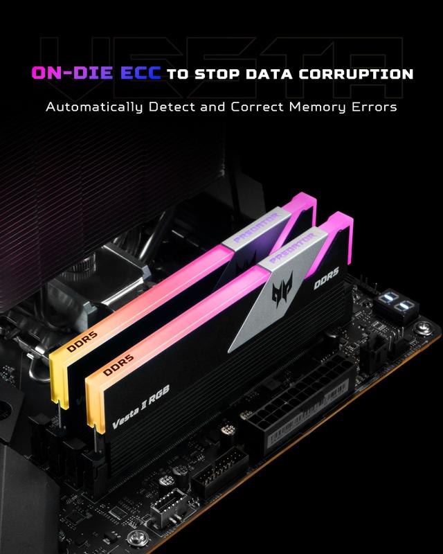 Memória RAM Acer Predator Vesta II RGB DDR5 32 GB (16 GBx2) 7200